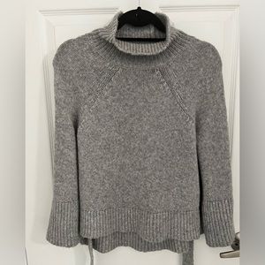 BCBGMaxAzria grey wool poncho XXS